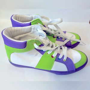 Men’s Disney Non Leather Toy Story 4 Purple and Green High Tops